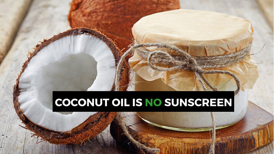 coconut oil as sunscreen