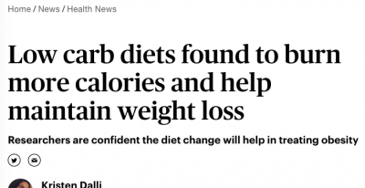 low carb to lose weight news