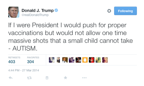 donald trump president vaccines