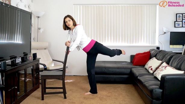 butt workout with chair