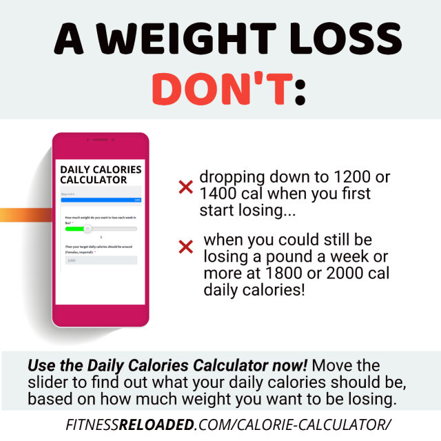 Calorie deficit calculator