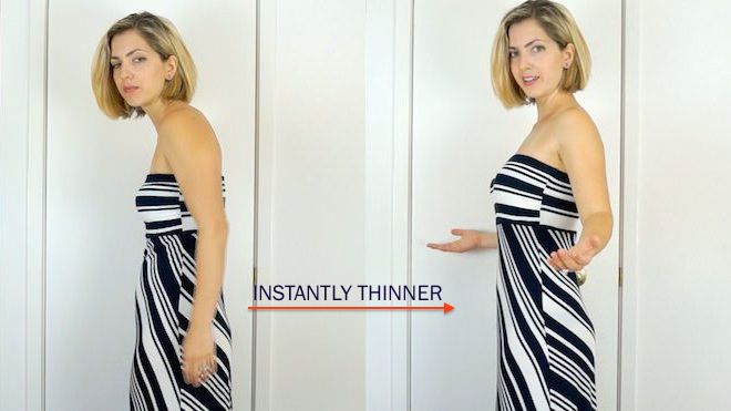 An often overlooked trick to instantly look thinner!