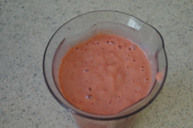 Final Berry Smoothie Result - this coral color is amazing!