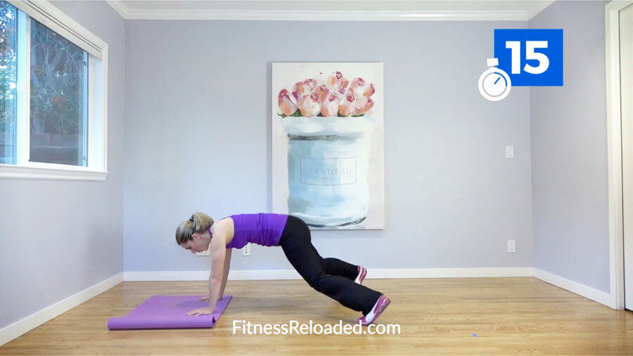 hiit cardio workout at home with burpees